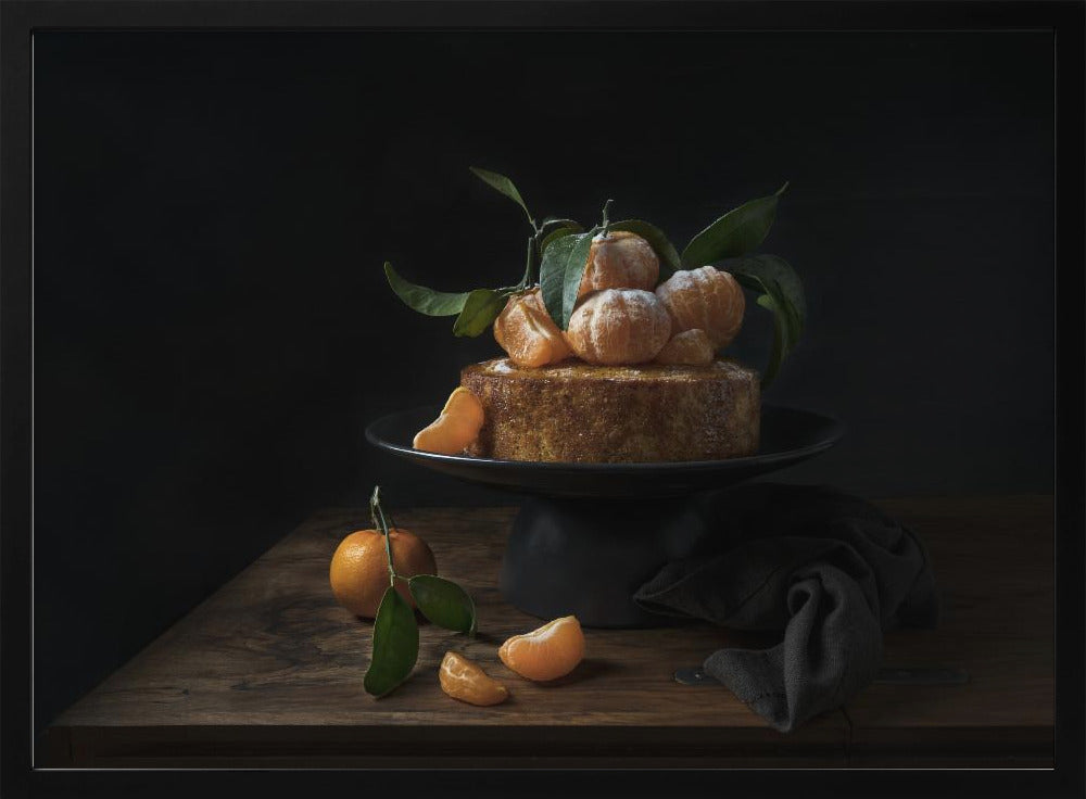 Polenta cake with sweet mandarines | Poster