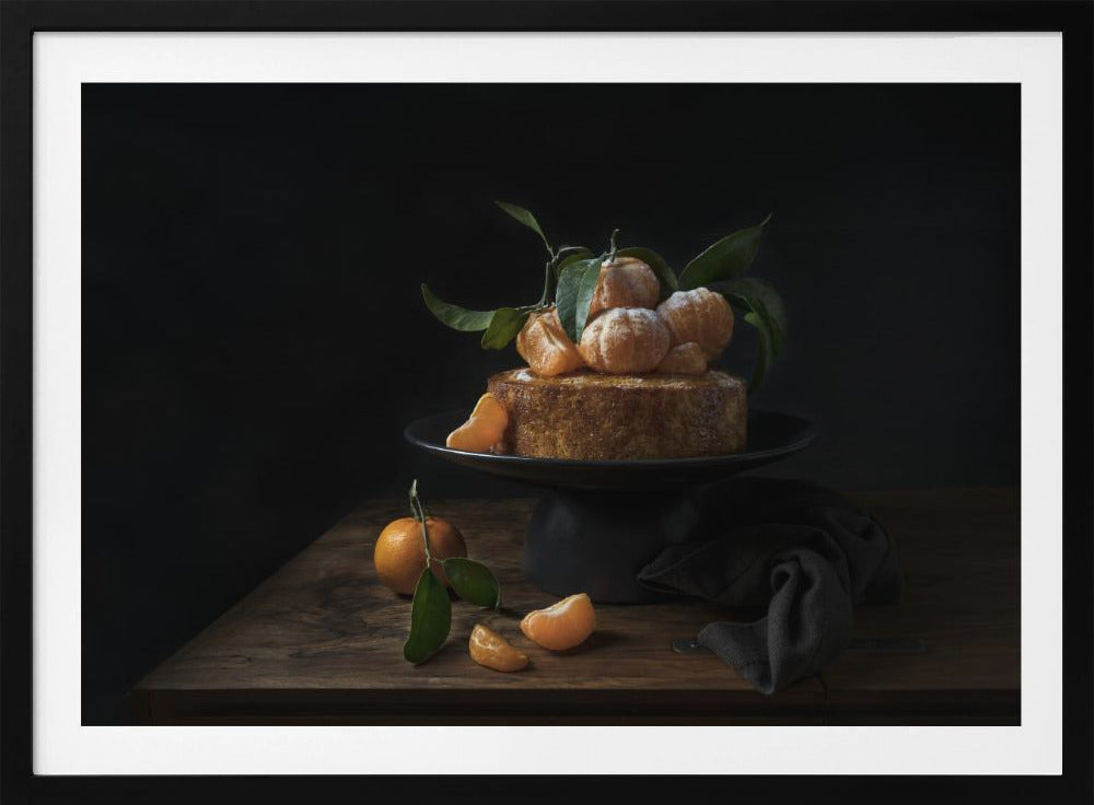 Polenta cake with sweet mandarines | Poster