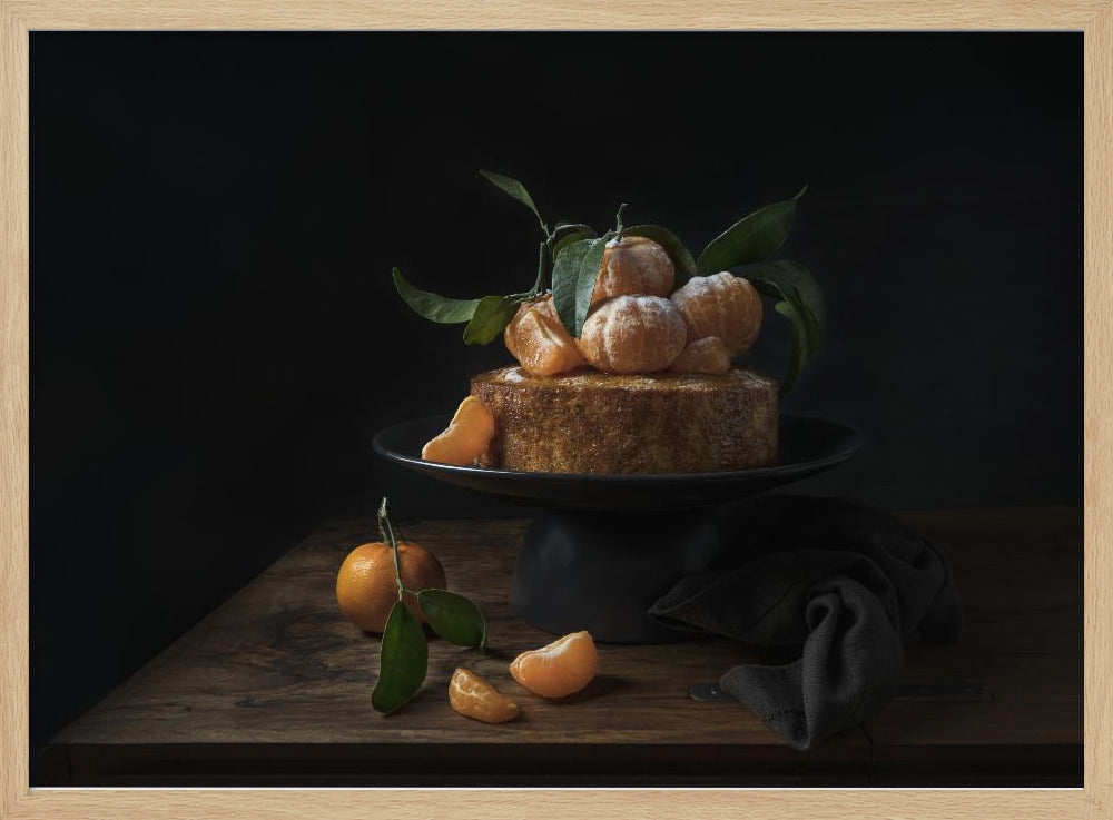 Polenta cake with sweet mandarines | Poster