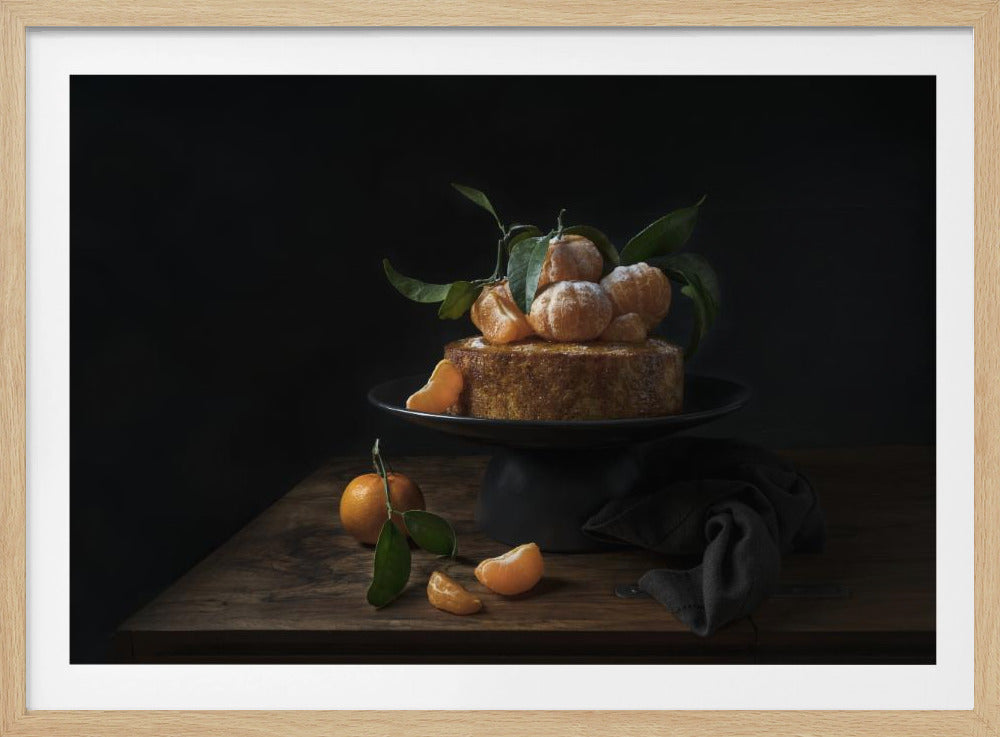 Gâteau de polenta aux mandarines sucrées | Affiches