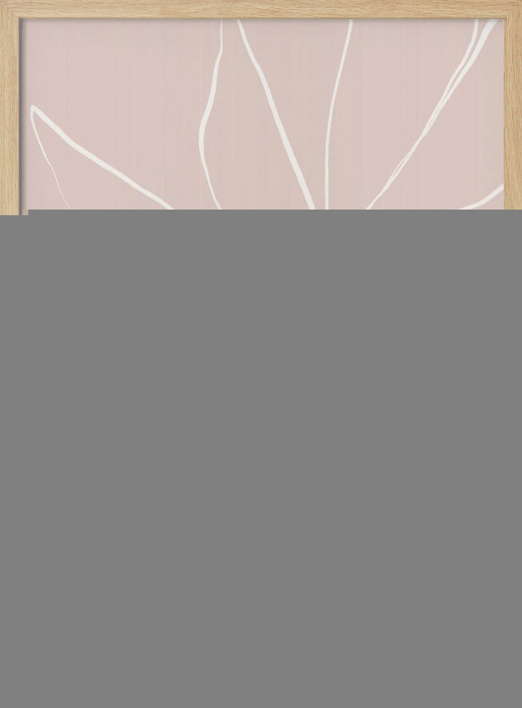 Delicate Abstract Flower with White Petals | Poster