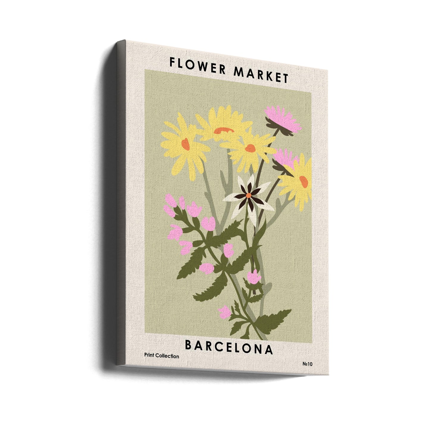 Blomstermarked Barcelona | Lærredsbilleder