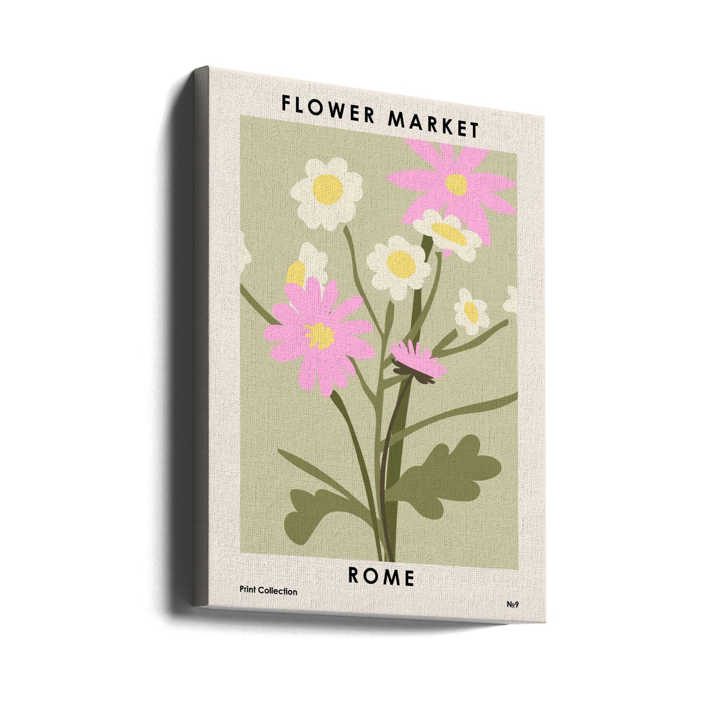 Blomstermarkedet i Roma | Lerretsbilder