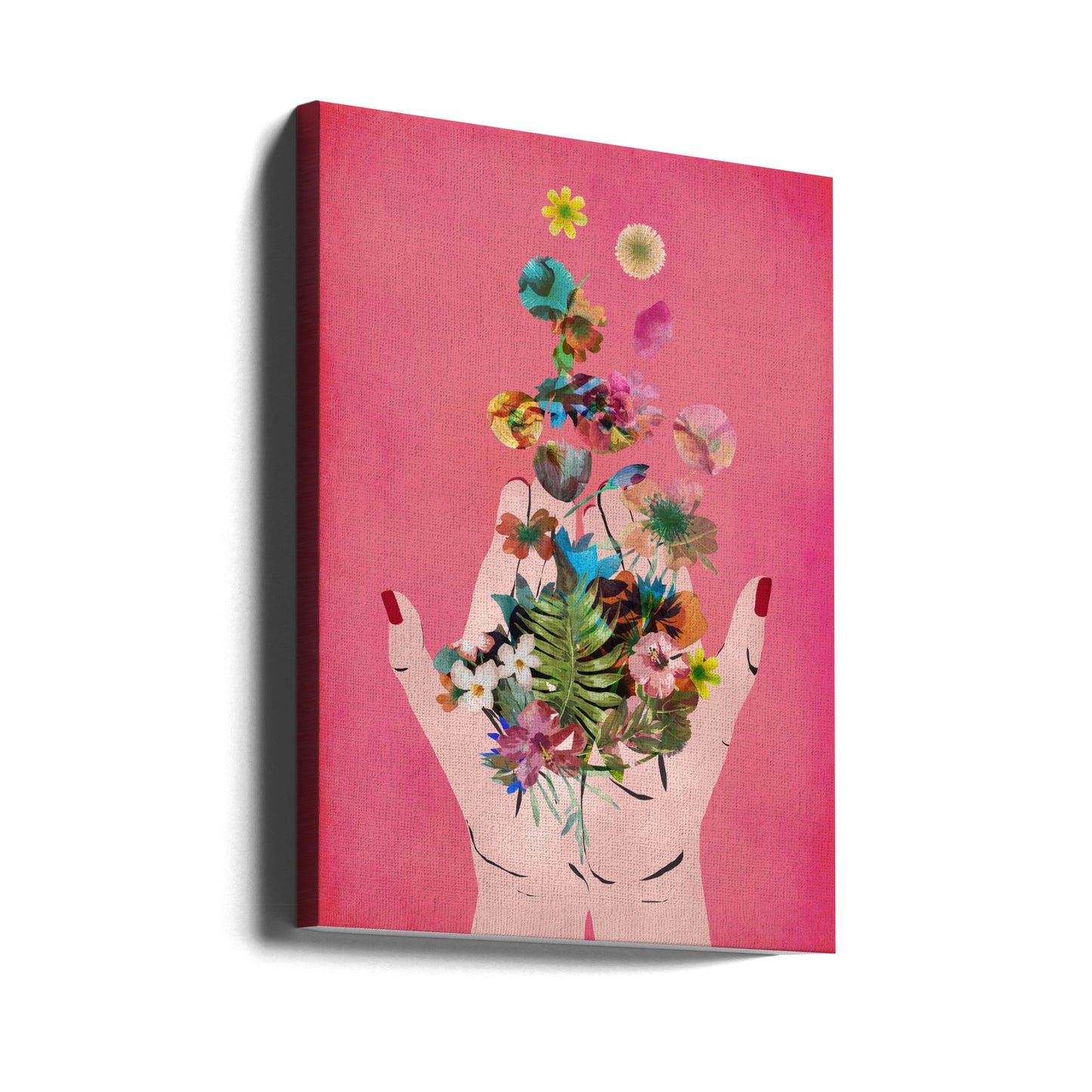 La main de Frida (version rose) | Tableaux sur Toile