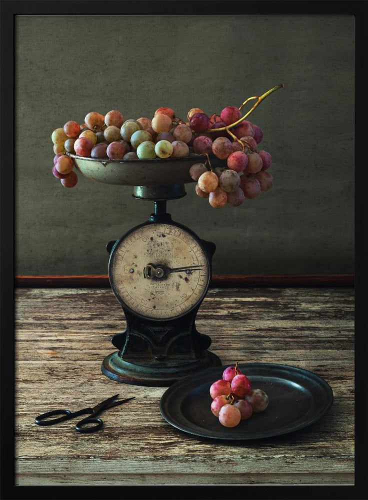 Still Life with Grapes on Scale | Poster