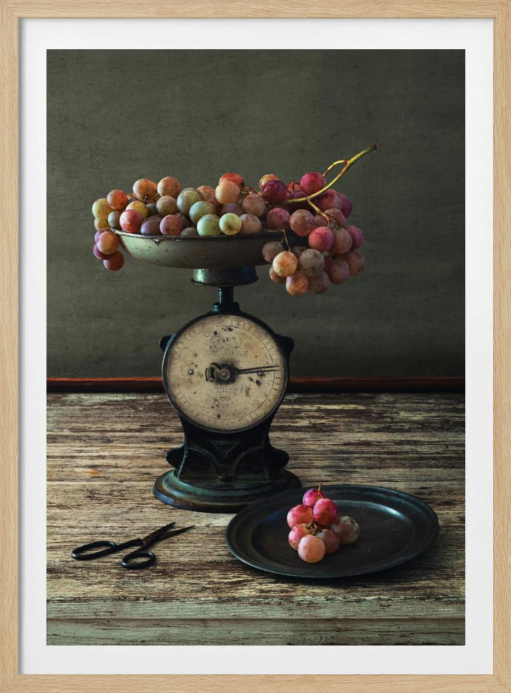 Still Life with Grapes on Scale | Poster