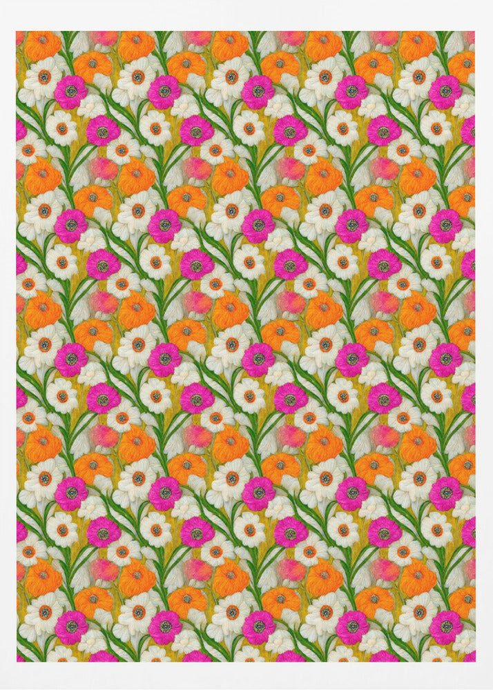 Floral Harmony Quilt | Poster