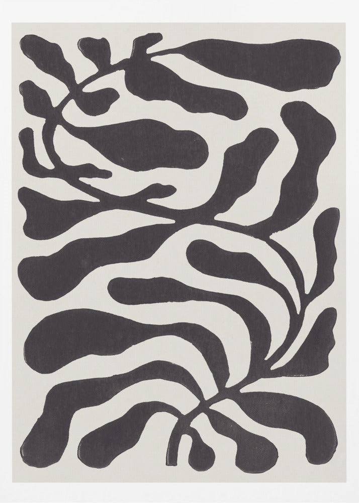 Plante aux cent feuilles n° 21 / Linogravure | Affiches