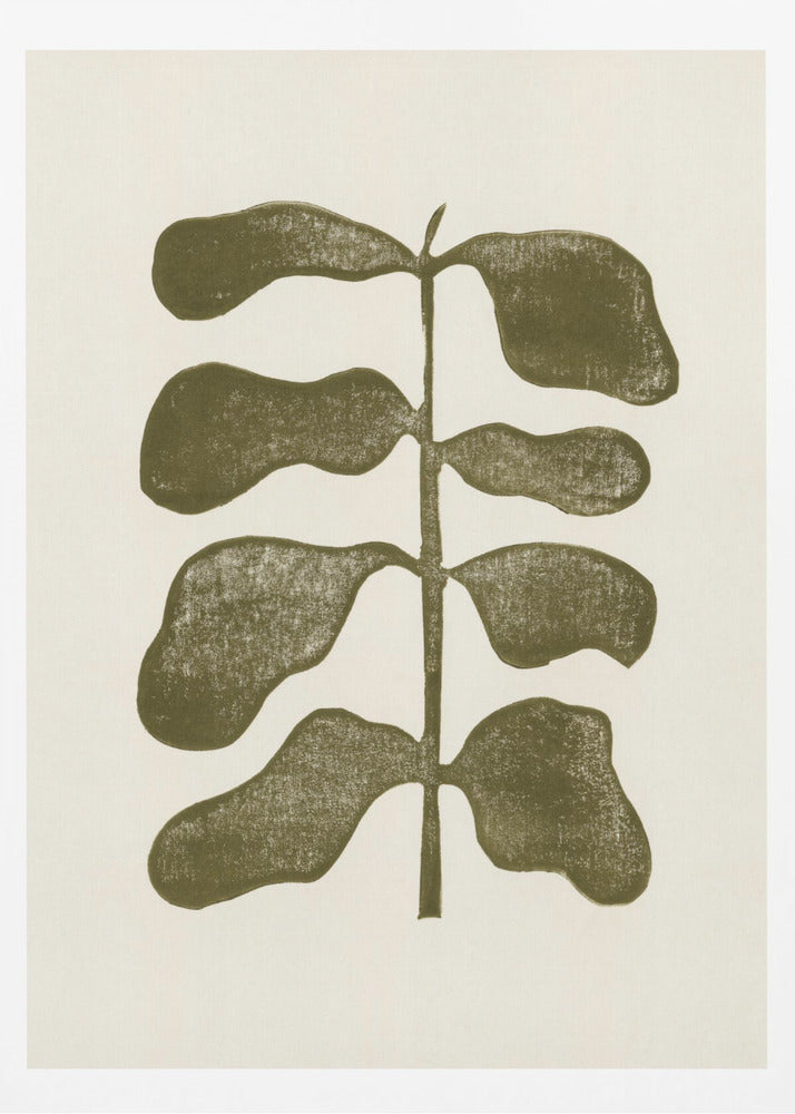 Linocut Plant | Poster