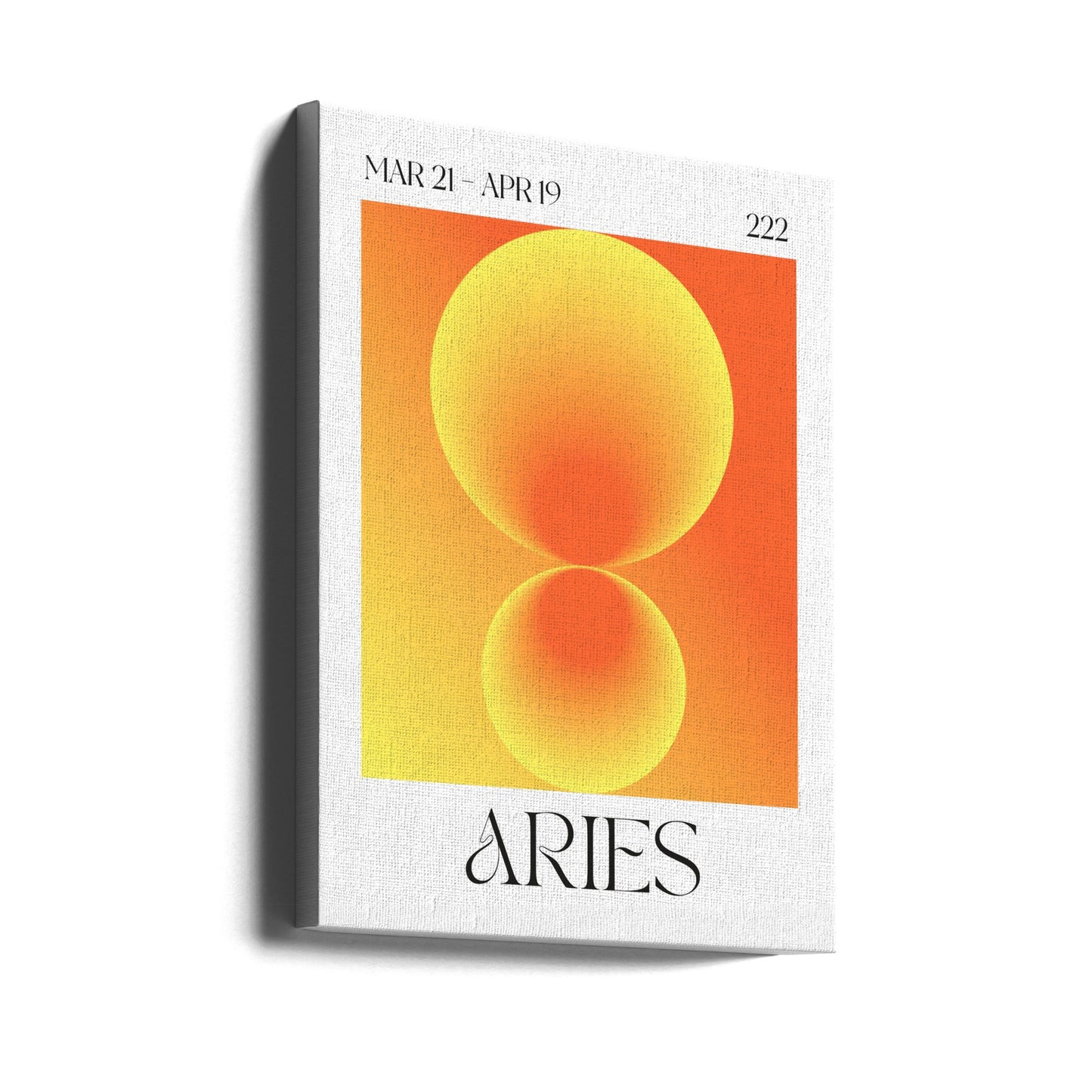 Gradient Circles in Orange Hues | Canvas