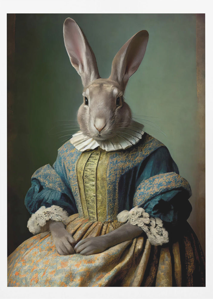 Regal Hare Portrait | Poster