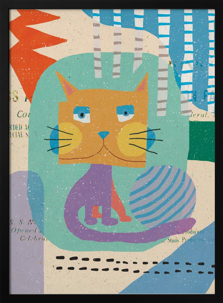 Fat Cheeks Cat | Poster