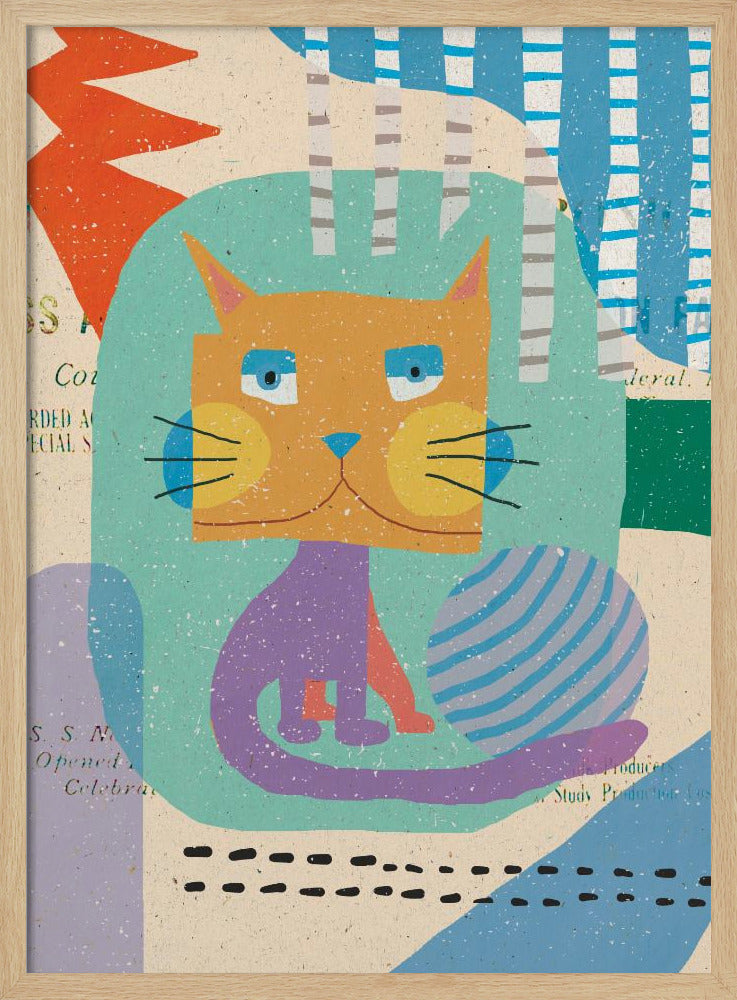 Fat Cheeks Cat | Poster