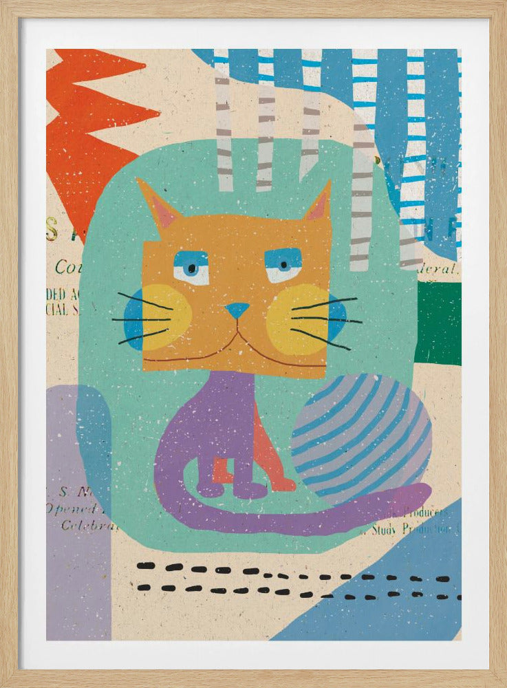 Fat Cheeks Cat | Poster