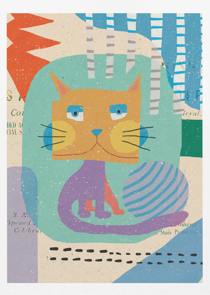 Fat Cheeks Cat | Poster