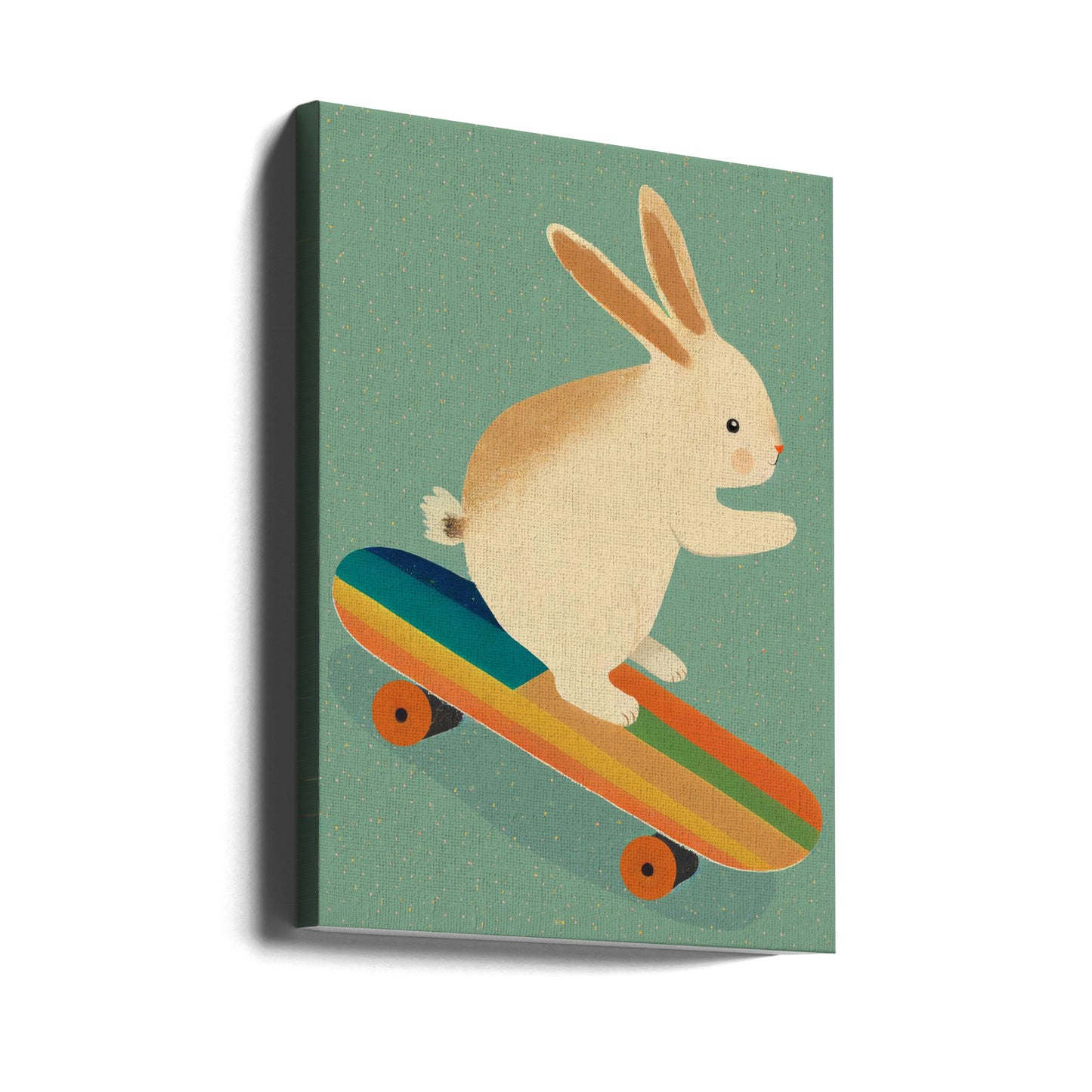 Kanin på skateboard | Canvas
