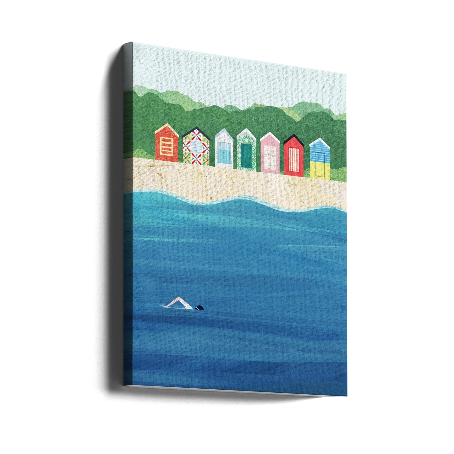 Cabañas de playa | Impresiones en Lienzo