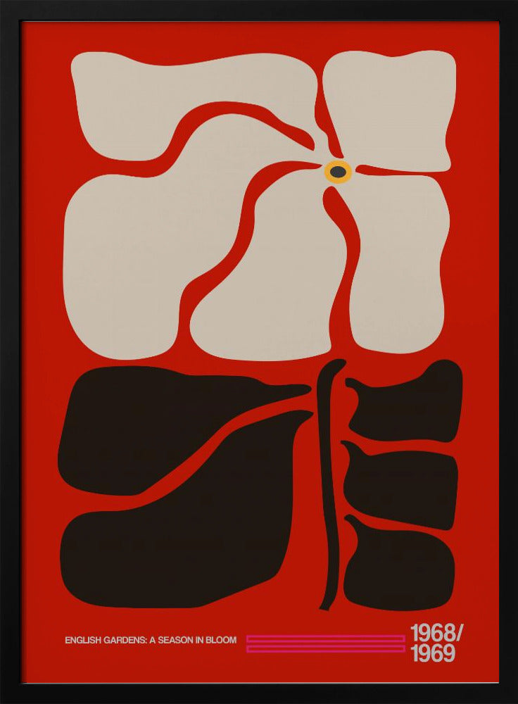 English Gardens Red | Poster