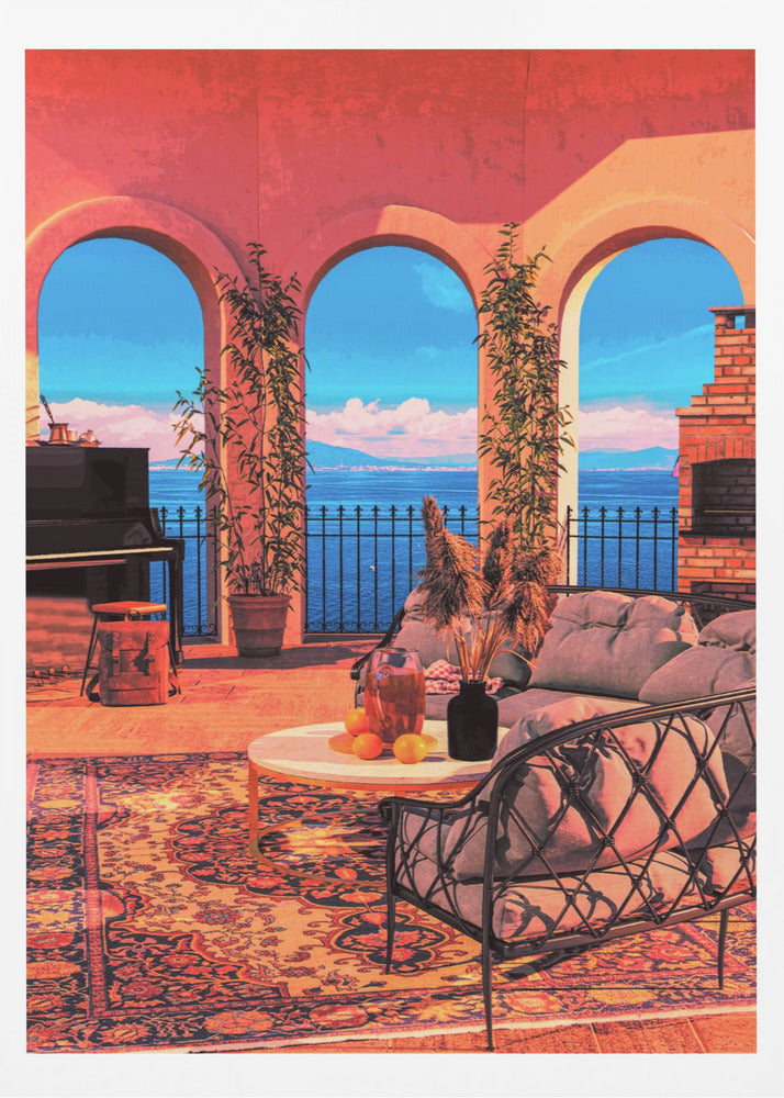 Terrasse du piano | Affiche