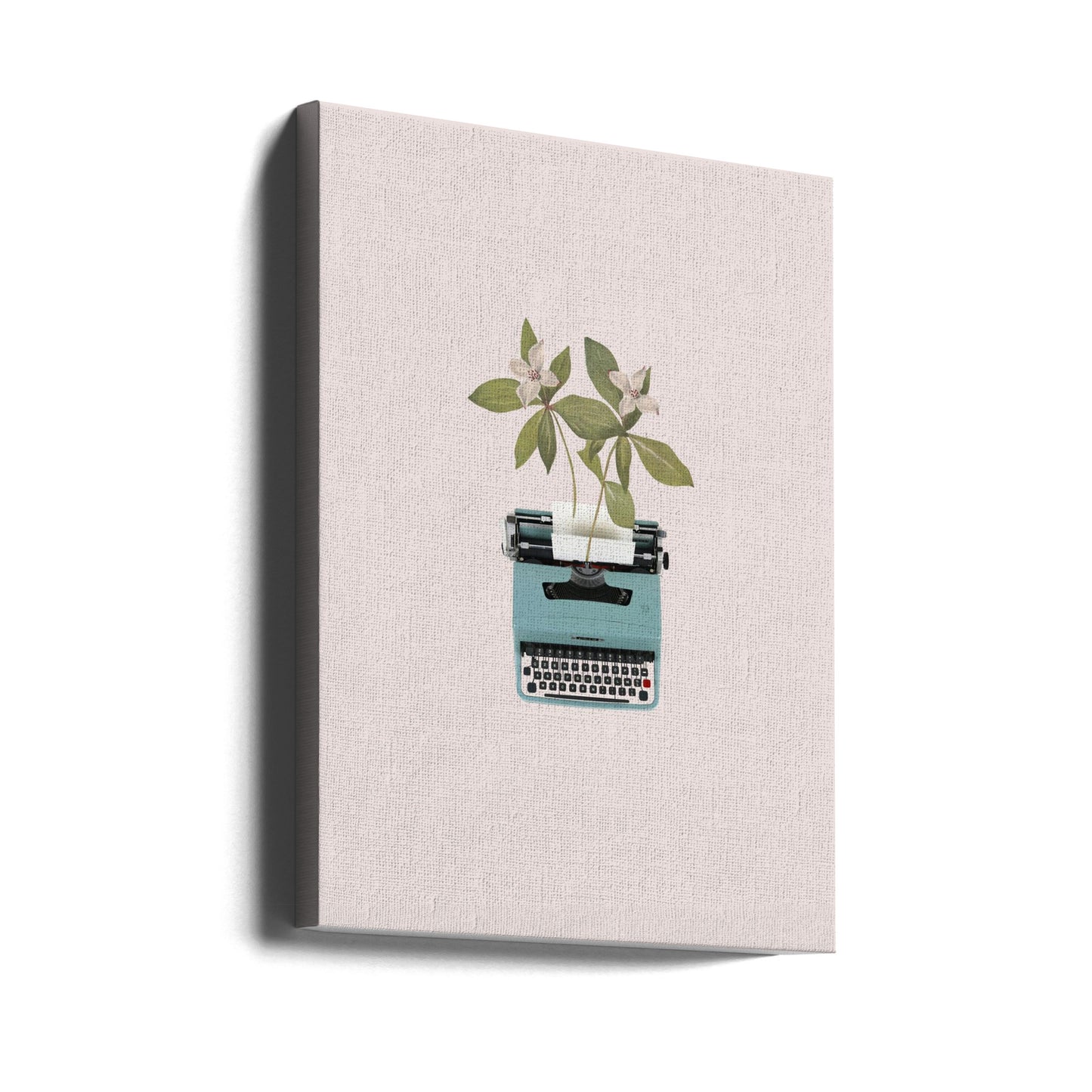 Macchina da scrivere botanica | Stampe su Tela