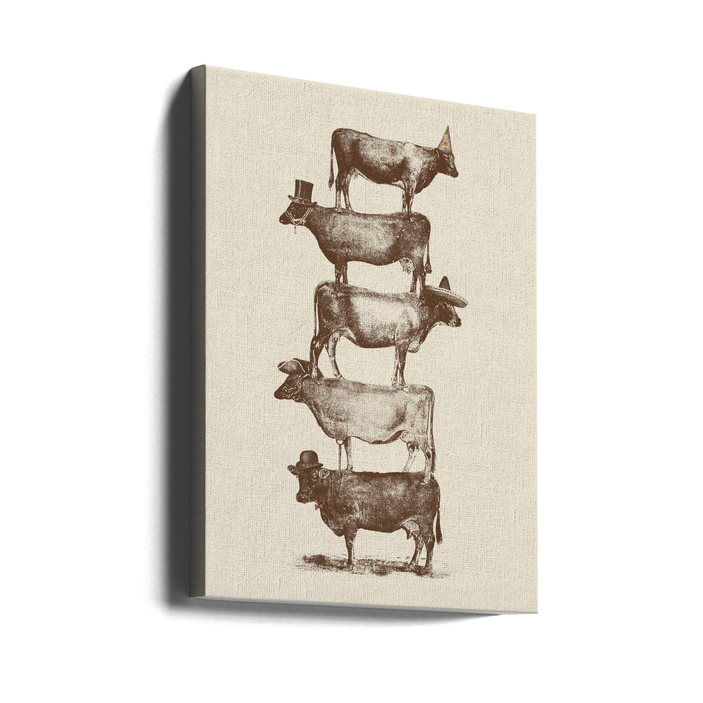 Vaca, vaca, nueces | Impresiones en Lienzo