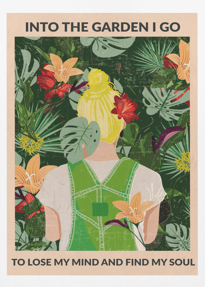 Dans le jardin (blonde) | Affiches