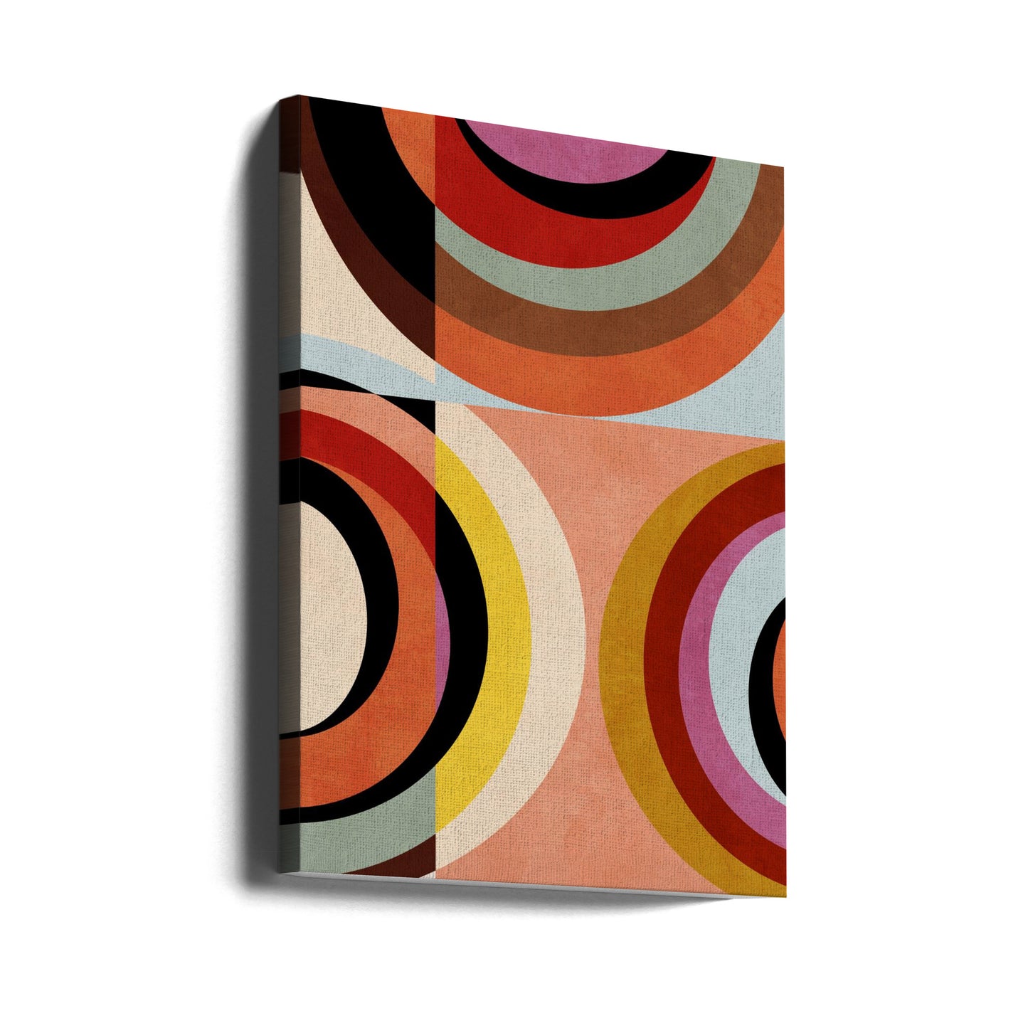 Couleurs chaudes Bauhaus Géométrie3 | Tableaux sur Toile
