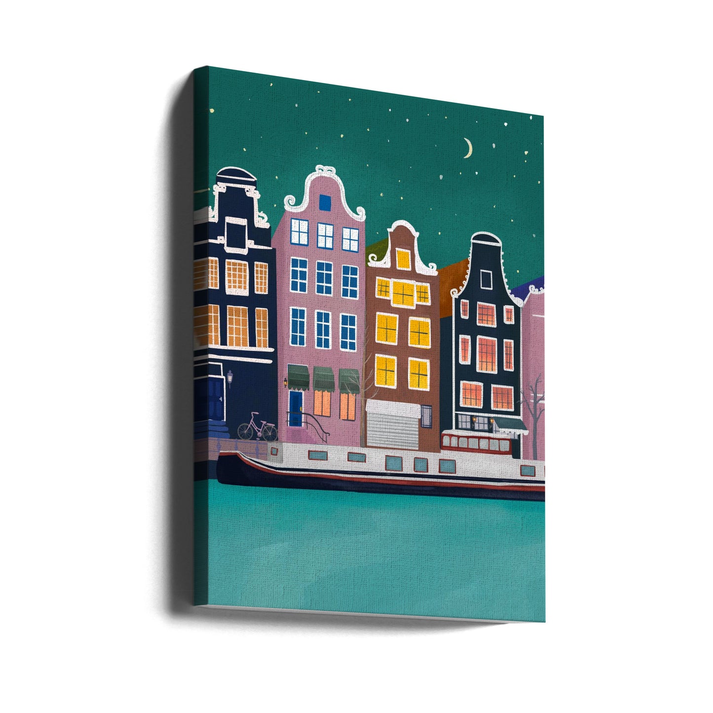 Ámsterdam de noche | Impresiones en Lienzo