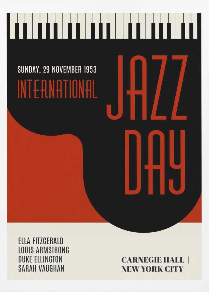 Jazzy Days Rouge Foncé | Affiche