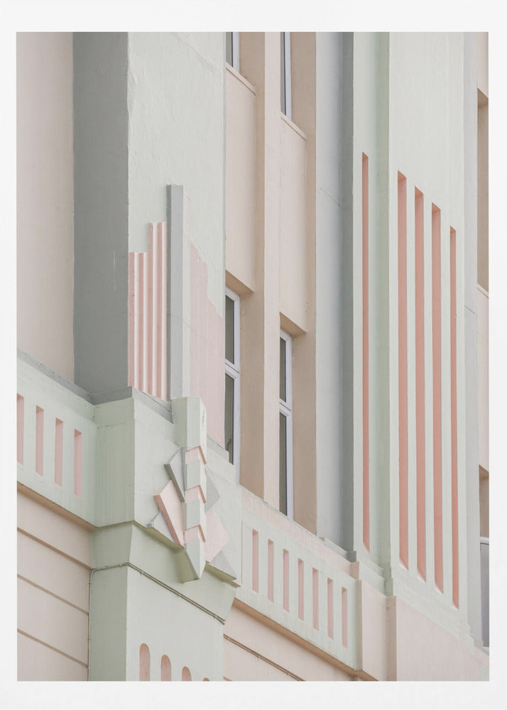 Pastel Facade Geometry | Poster