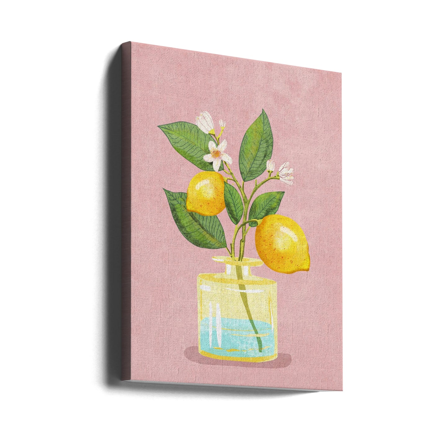 Mazzo di limoni in vaso | Stampe su Tela