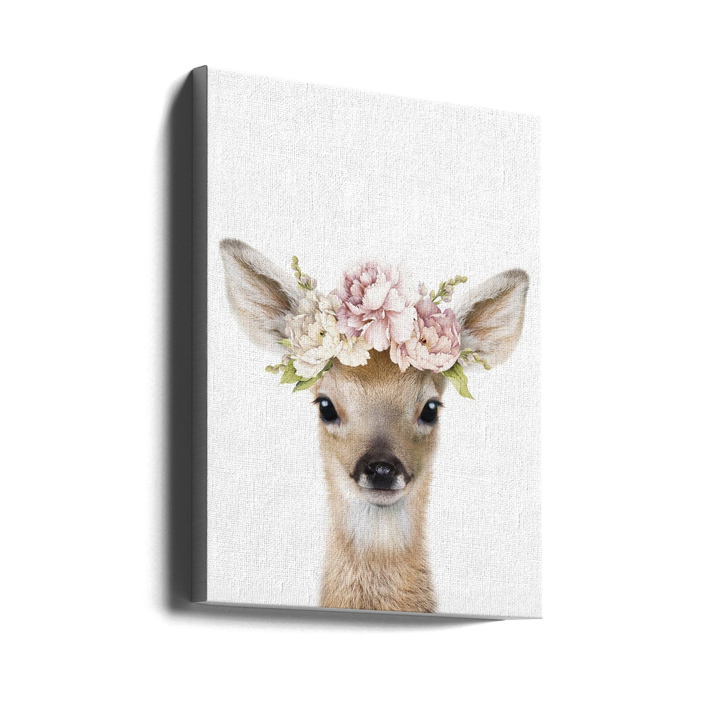 Floral Baby Deer | Canvas