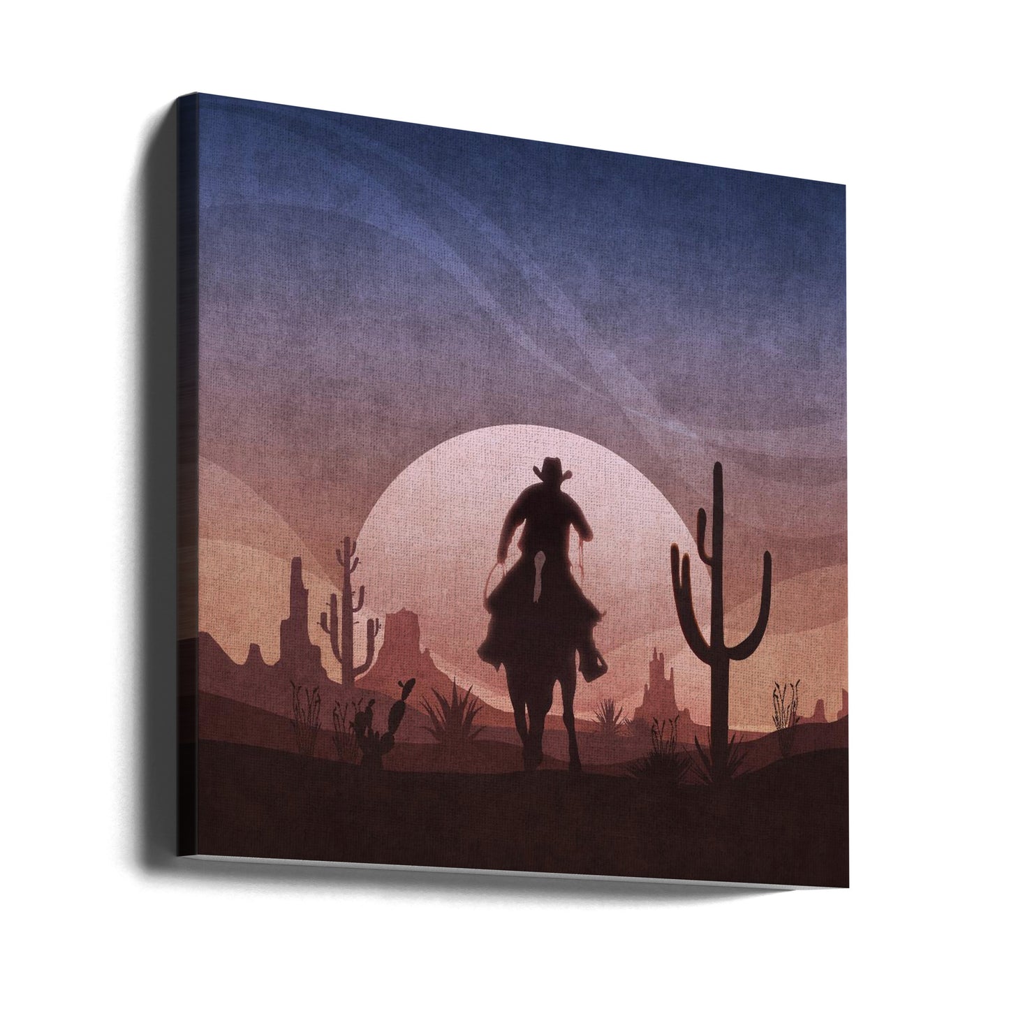 Cowboy Sunset | Canvas