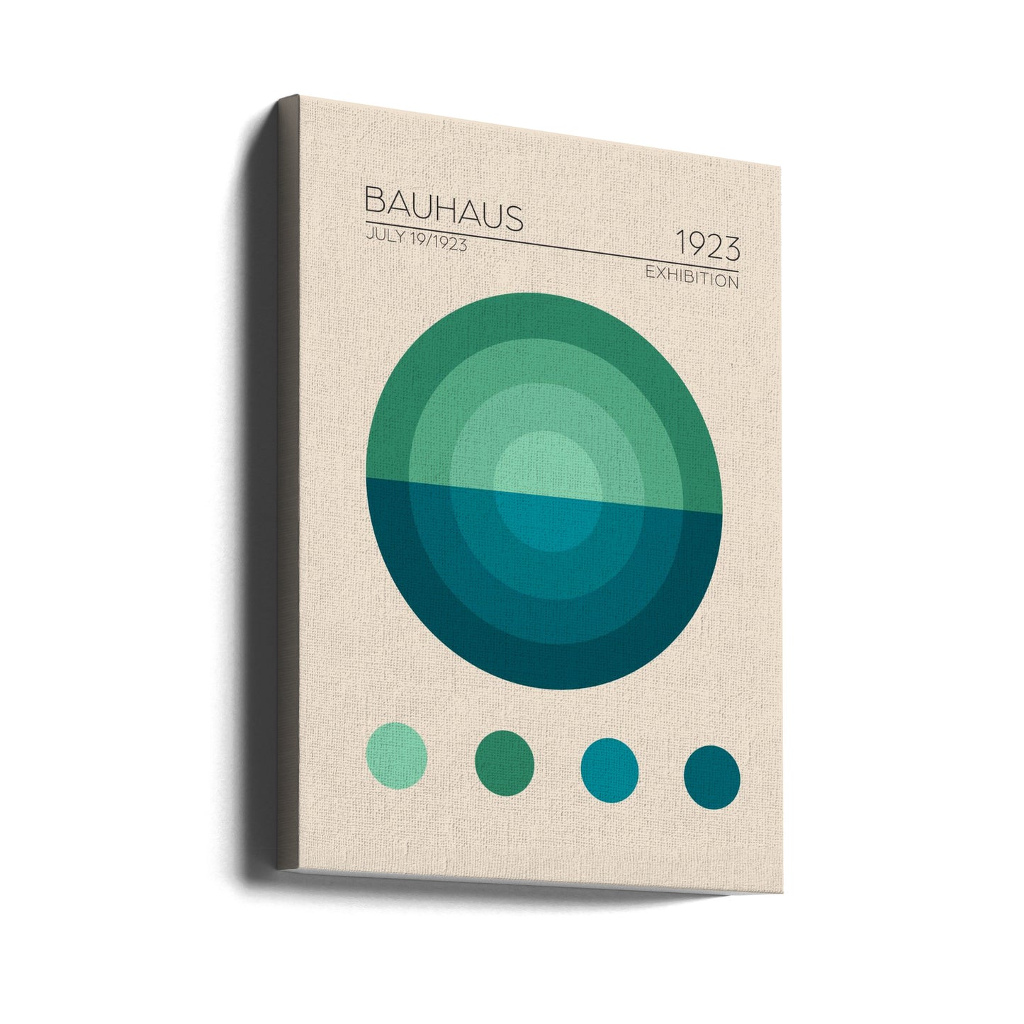 Bauhaus Blå Sirkel | Lerretsbilder
