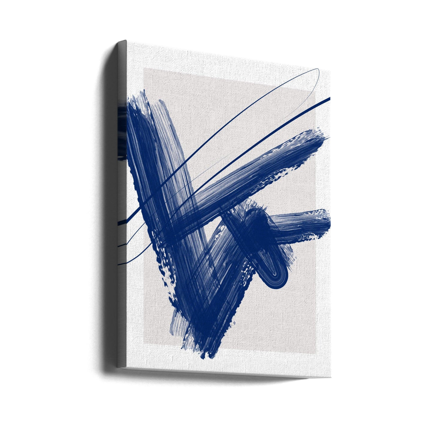 Pennellate blu intense | Stampe su Tela