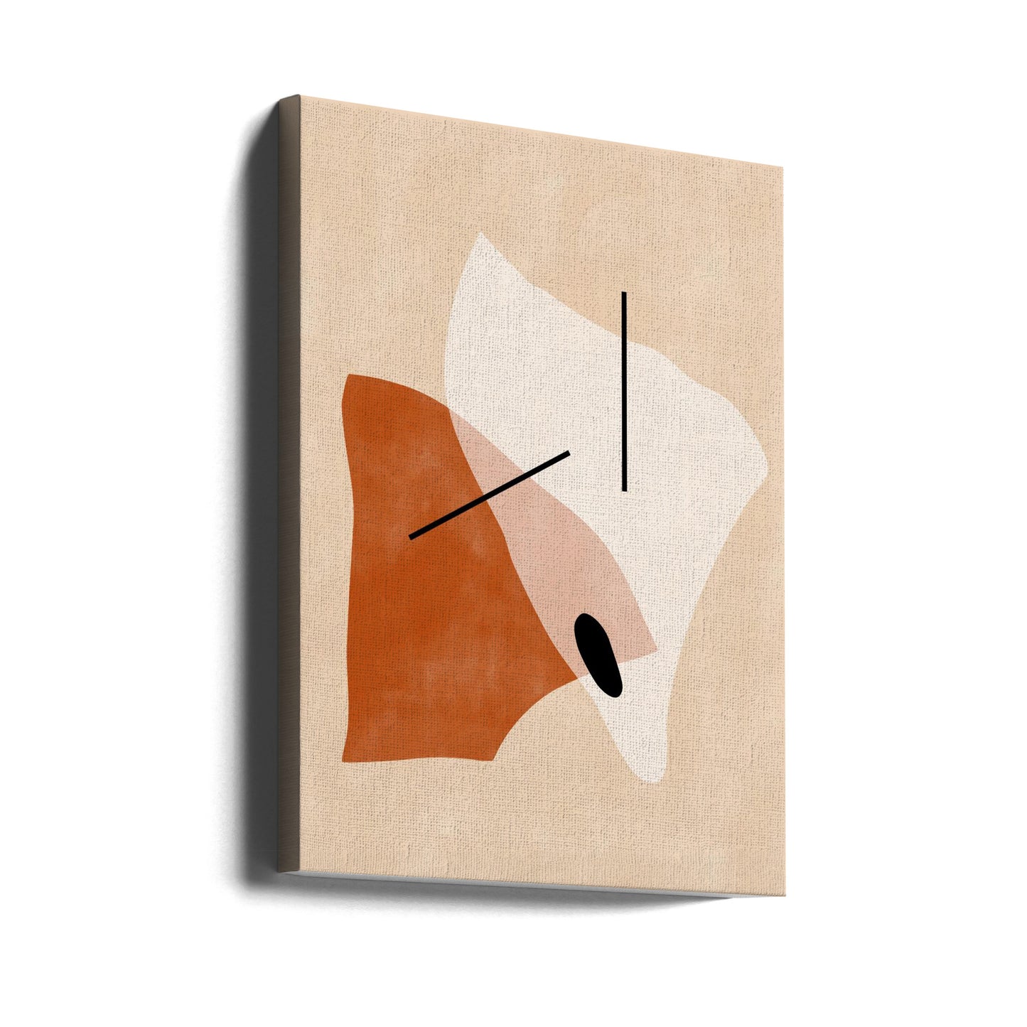 Formes géométriques aux tons terreux | Tableaux sur Toile