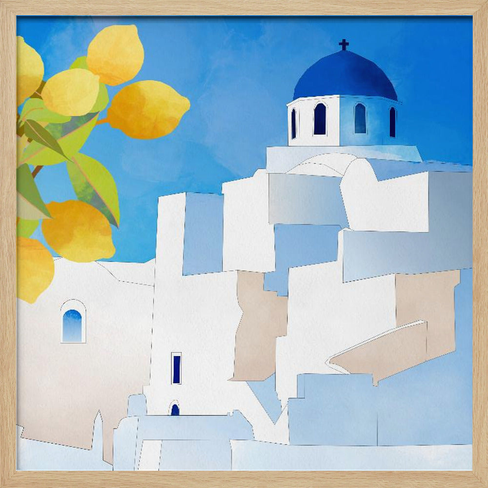 Santorini Nowe | Plakaty - Wydruki Artystyczne