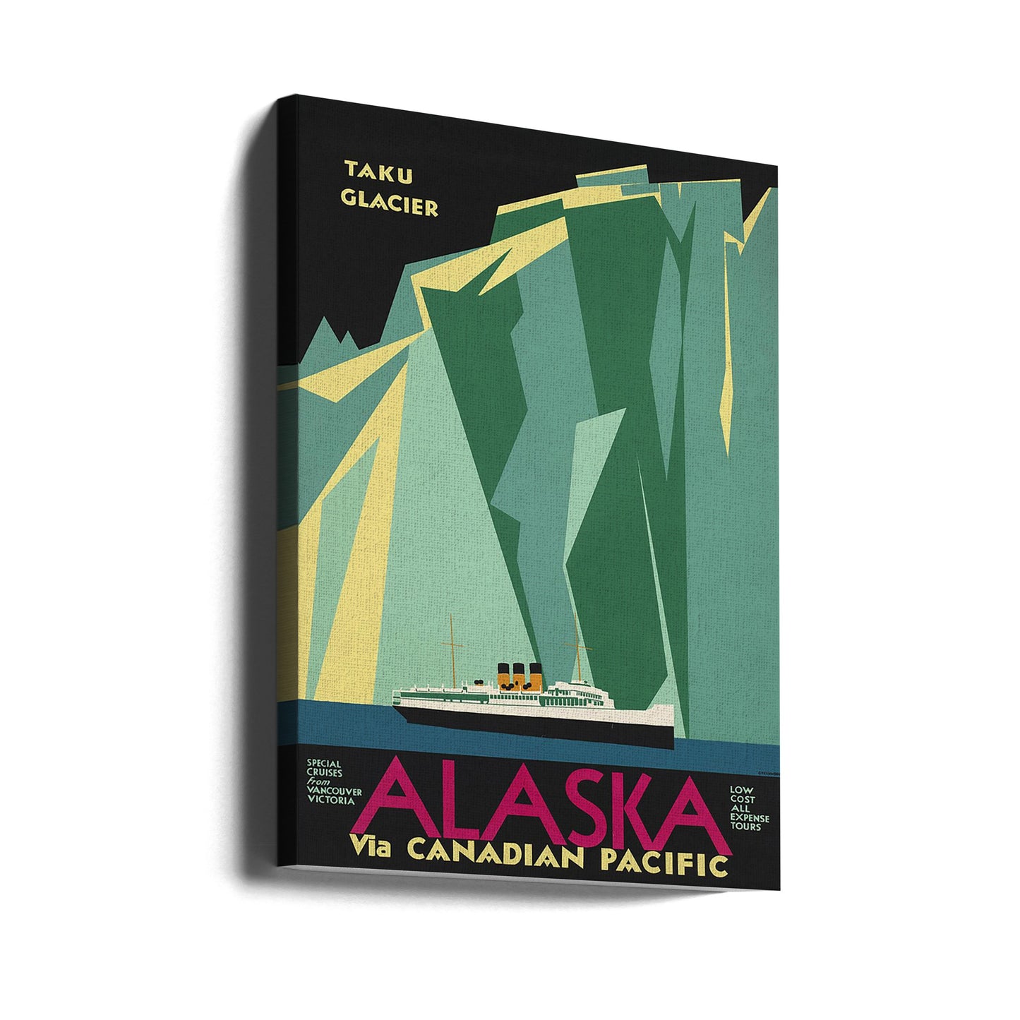 Alaska vía Canadian Pacific. Glaciar Taku - Sin fronteras | Impresiones en Lienzo