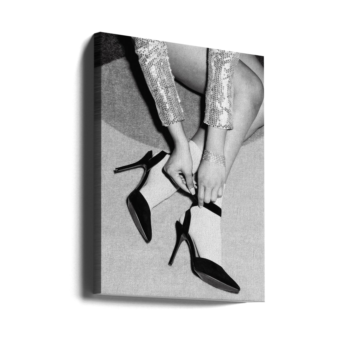 Benfest Svartvitt | Canvas
