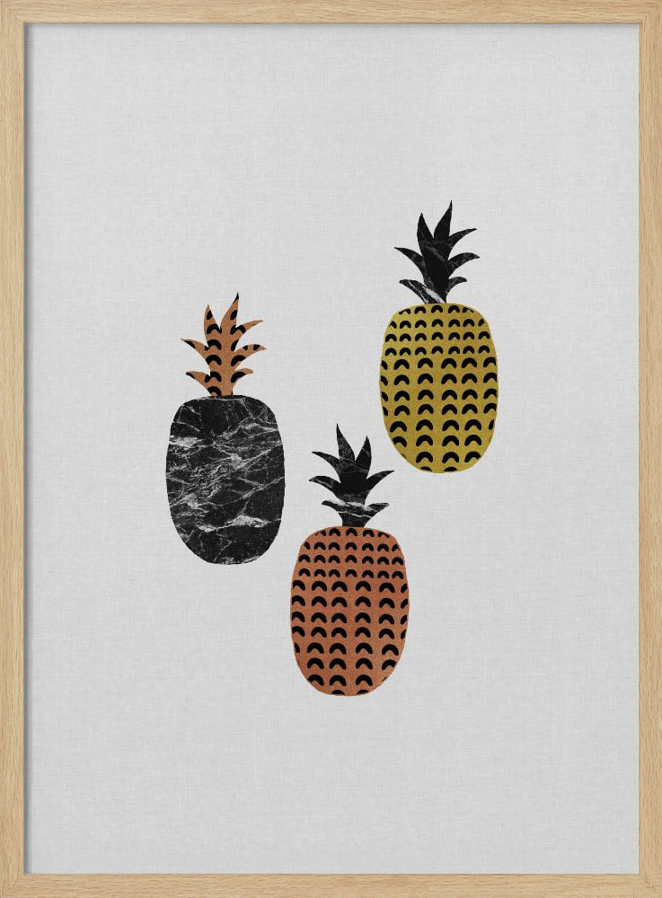 Scandi Pineapples | Poster