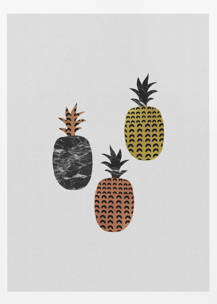 Scandi Pineapples | Poster