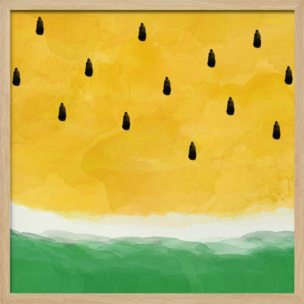 Pastèque jaune | Affiche