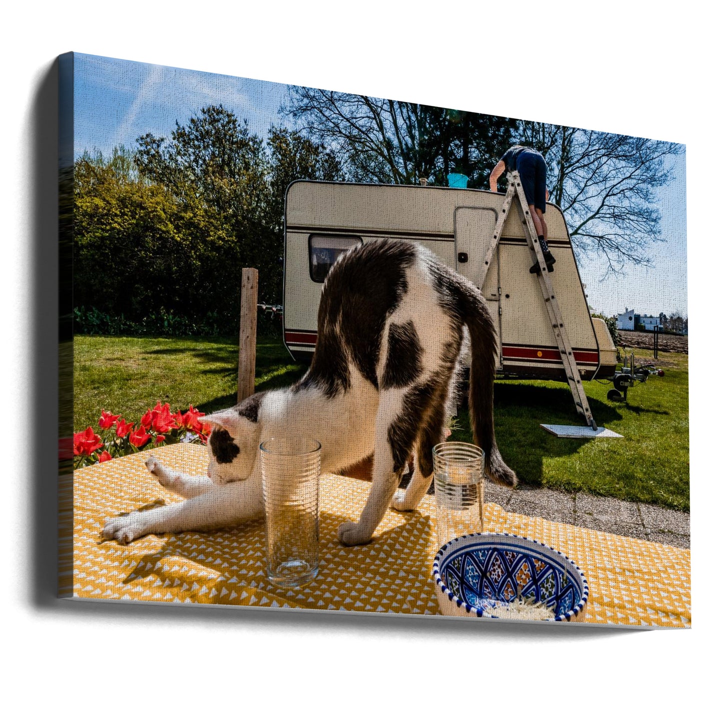Simuler des poses. . . | Tableaux sur Toile