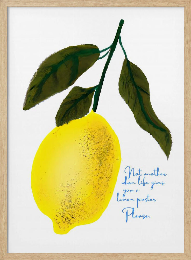 Note di testa al limone | Poster - Stampe d’Arte