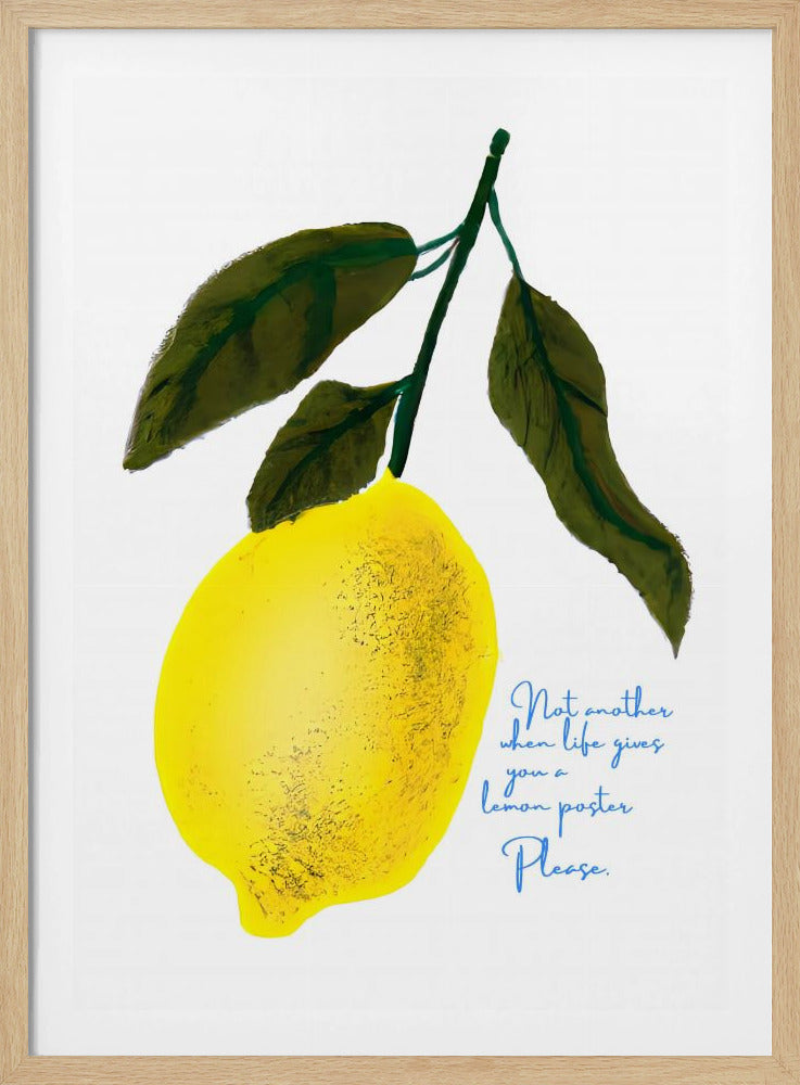 Note di testa al limone | Poster - Stampe d’Arte