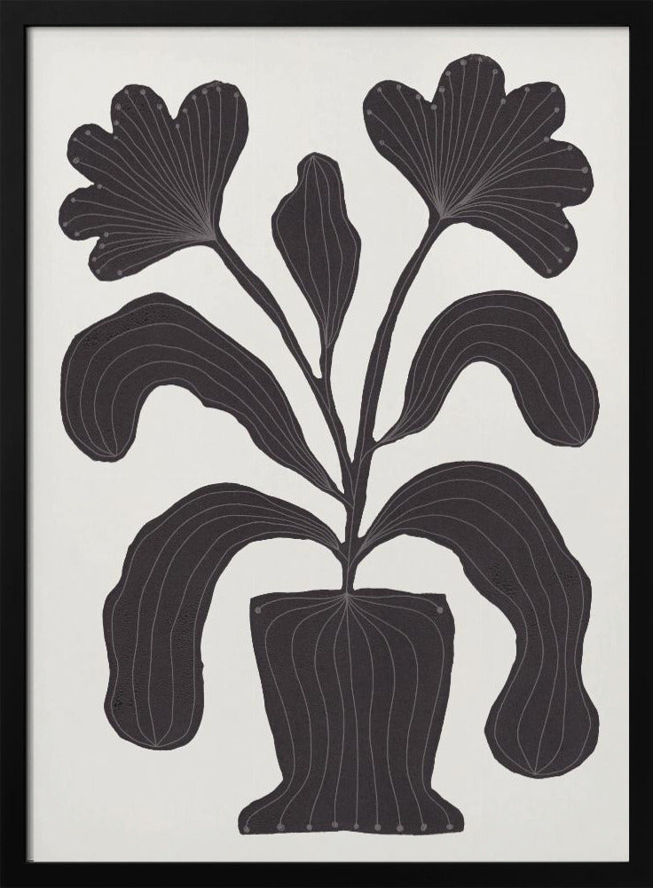 Linocut Flowers #2 | Poster