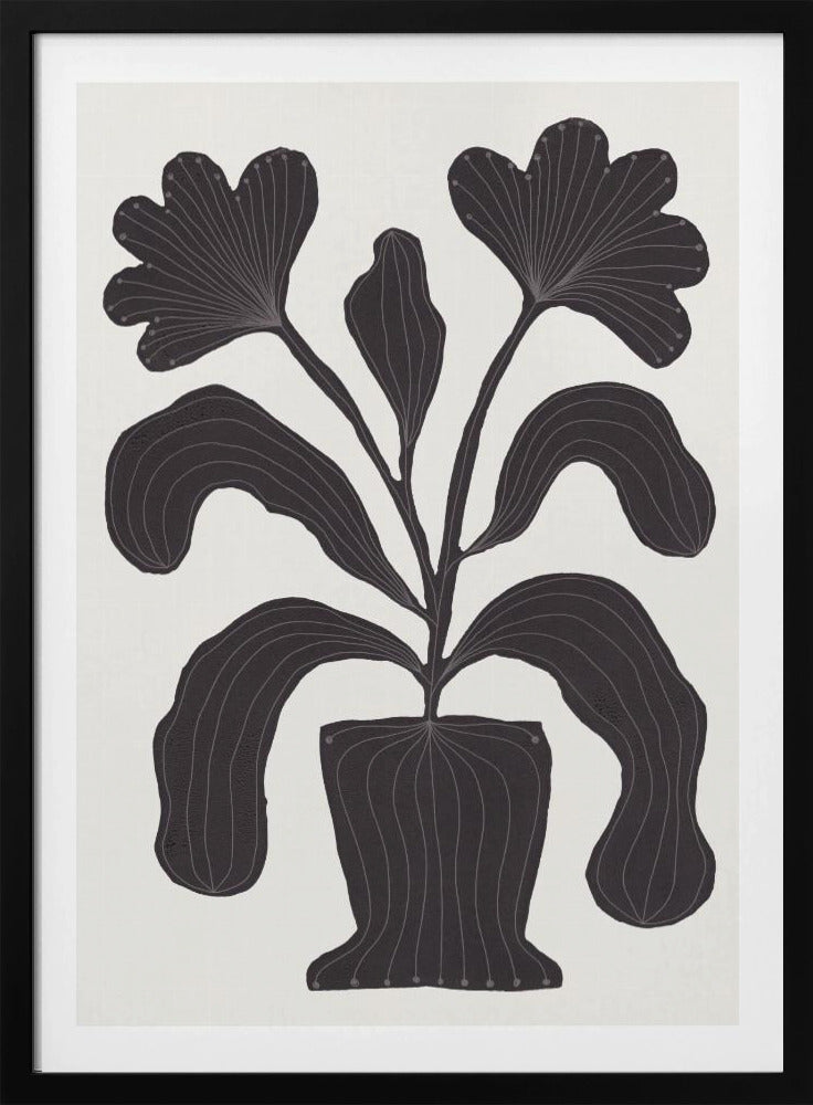 Linocut Flowers #2 | Poster