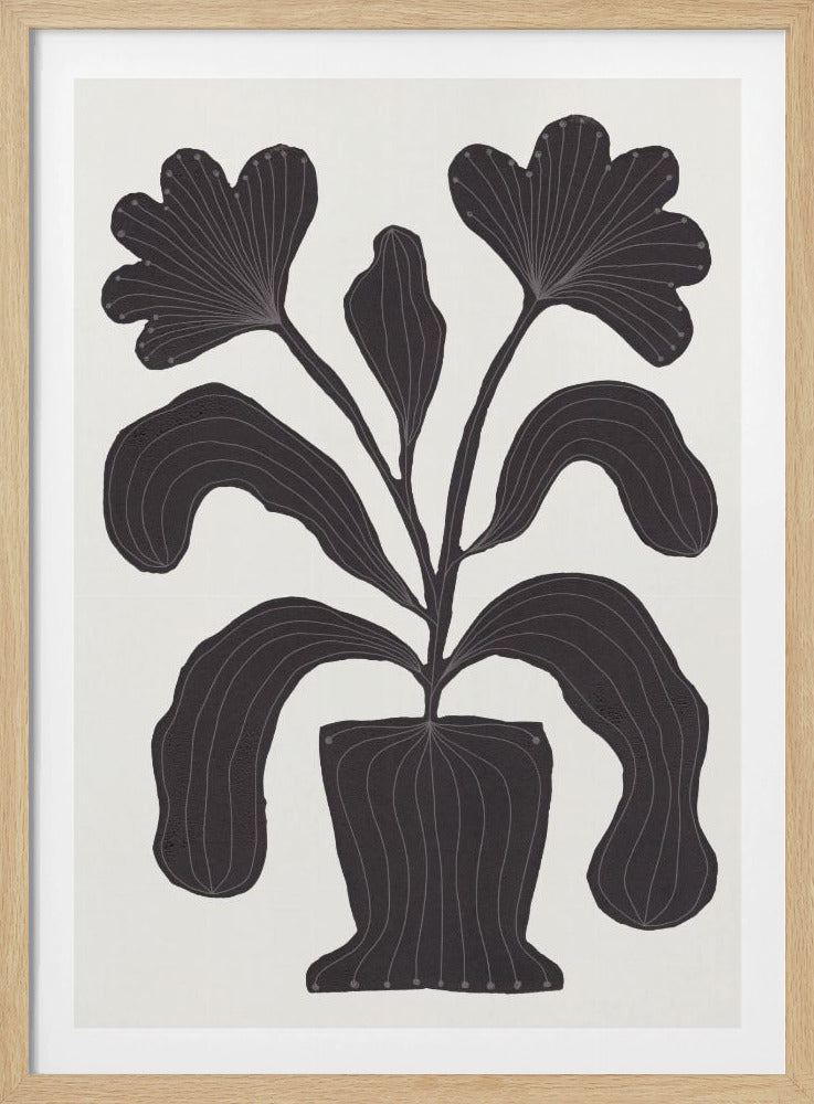 Linocut Flowers #2 | Poster