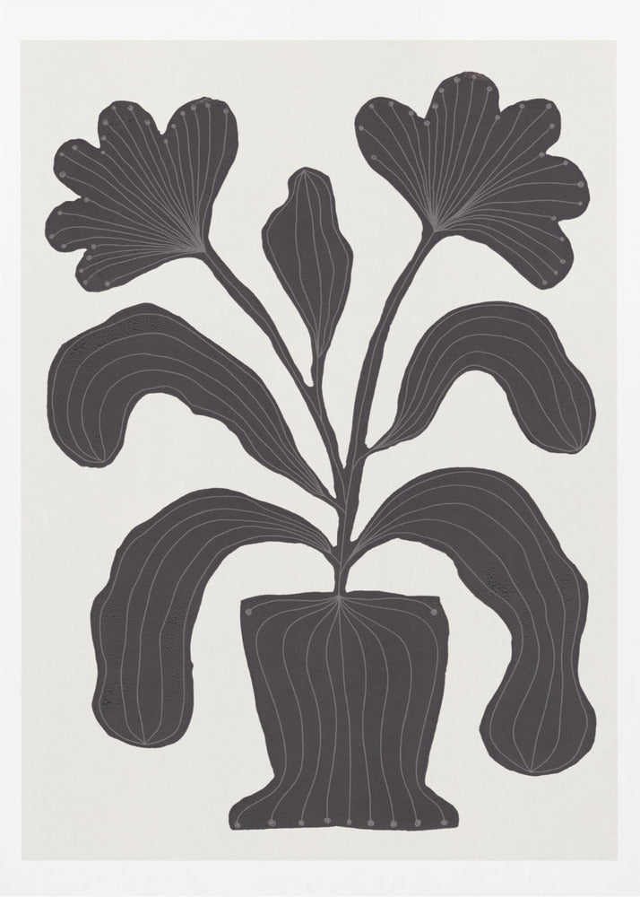 Linocut Flowers #2 | Poster