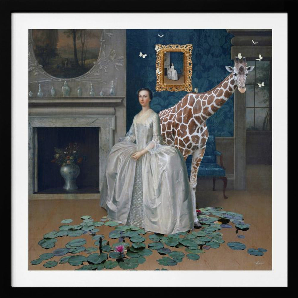 Lady Penelope bringt ihre Giraffe zum Abendessen | Poster